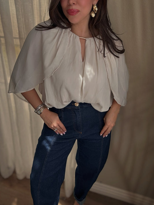 Élan Cape Top | Ivory