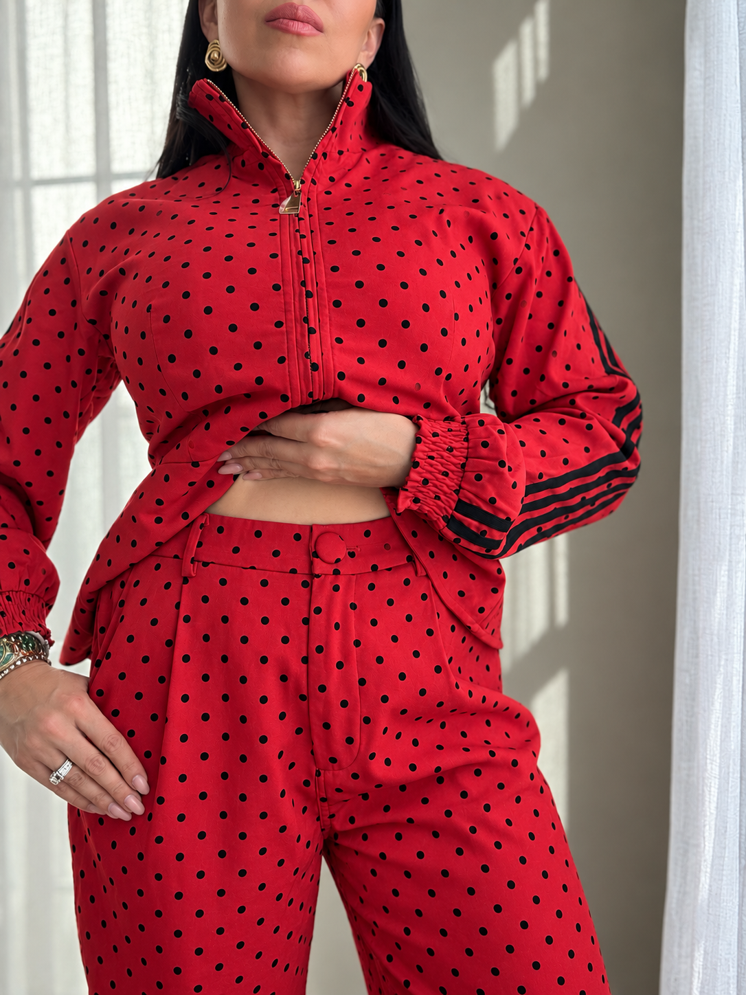 Clara Peplum Set *RED*