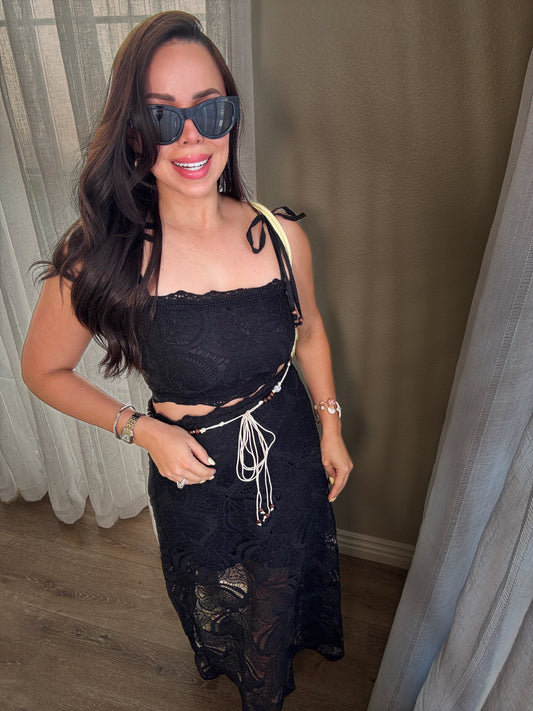 Lace Affair Set *BLACK*