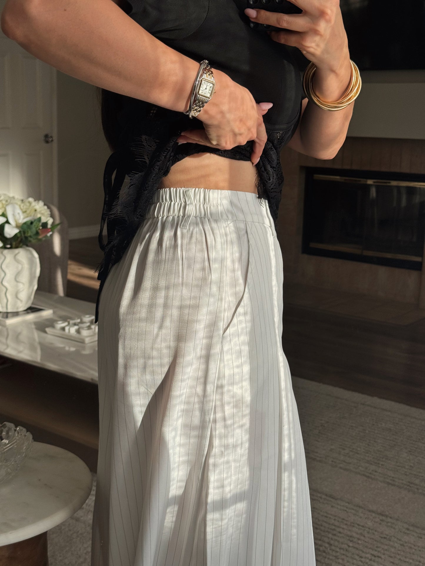 *Last LARGE* Elodie Pinstripe Trouser