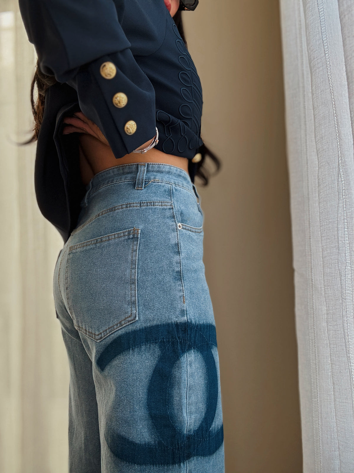 Coco Contrast Denim Jean