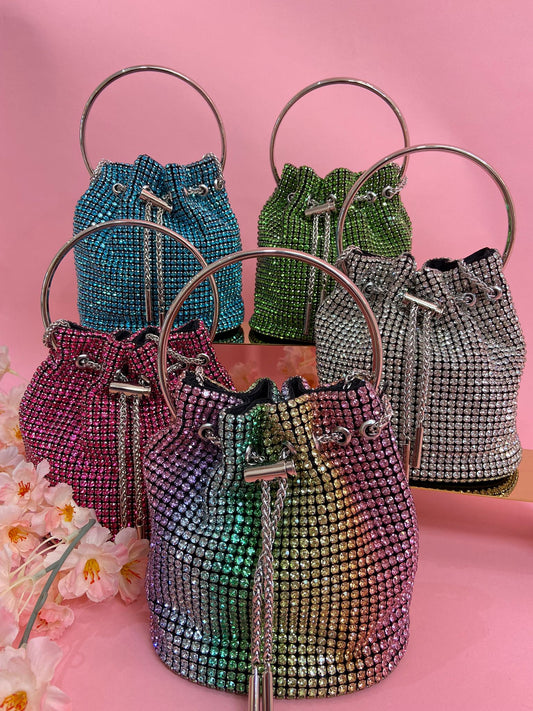 Rhinestones Bucket Bag