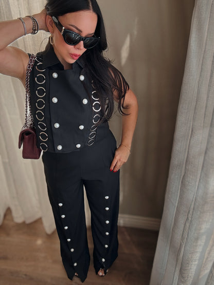 Juliette Pearl Set *Black*