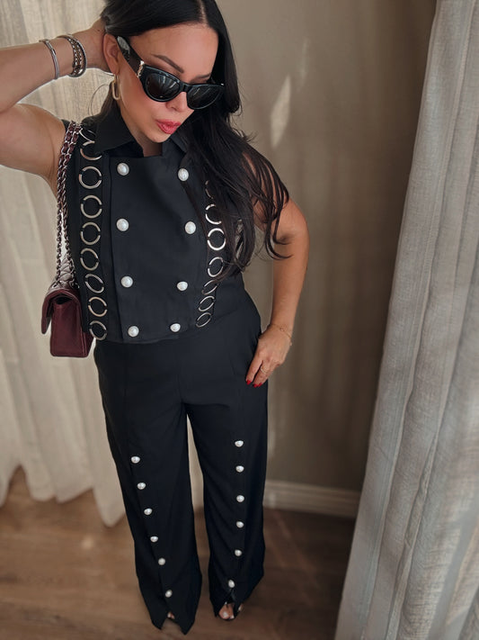 Juliette Pearl Set *Black*