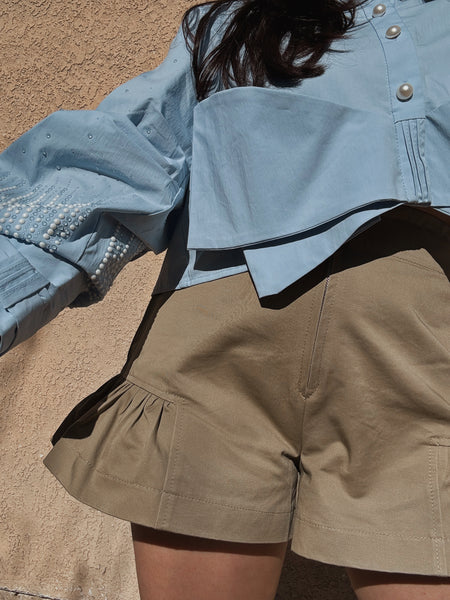 Micaela Shorts *Taupe - Last Medium*