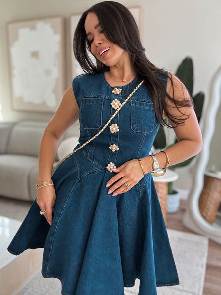 *BACK IN STOCK* Jenna Denim Dress