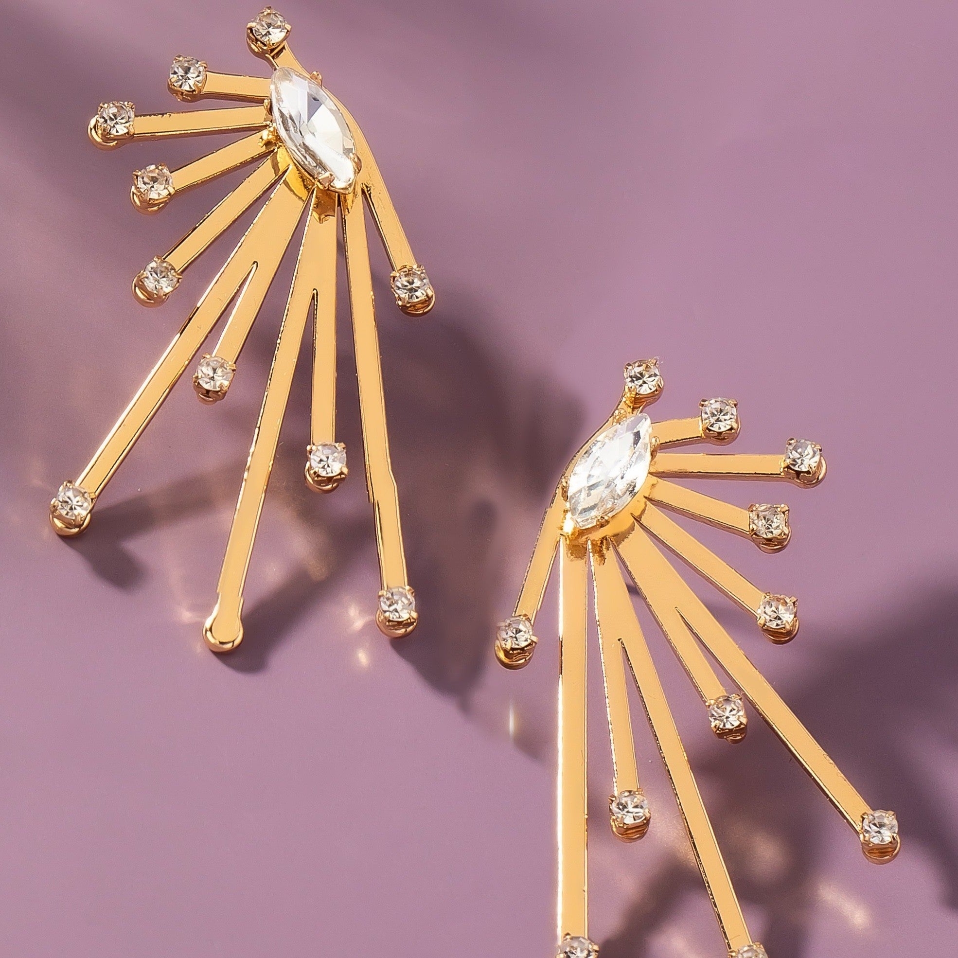 Star burst earrings
