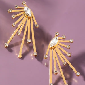 Star burst earrings