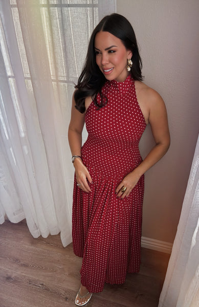 *last Small• Leah Polka Dots Dress