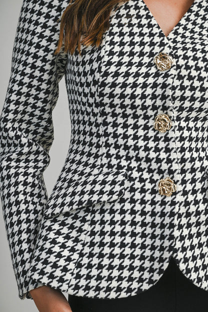 Houndstooth BW Blazer