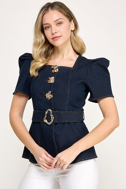 Marianna Top *DENIM*