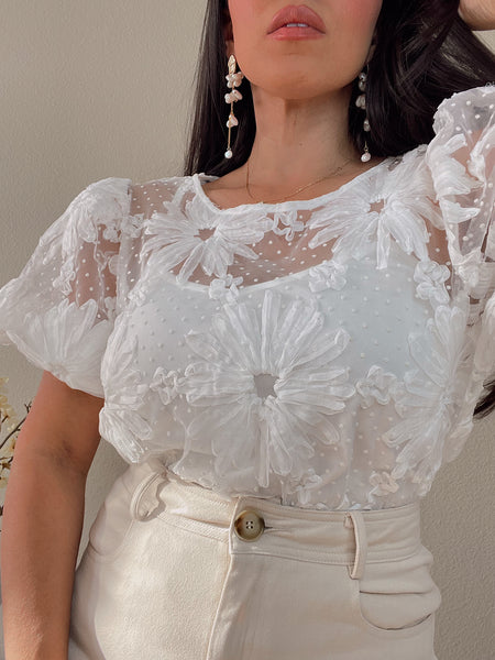 Woven Lace Top