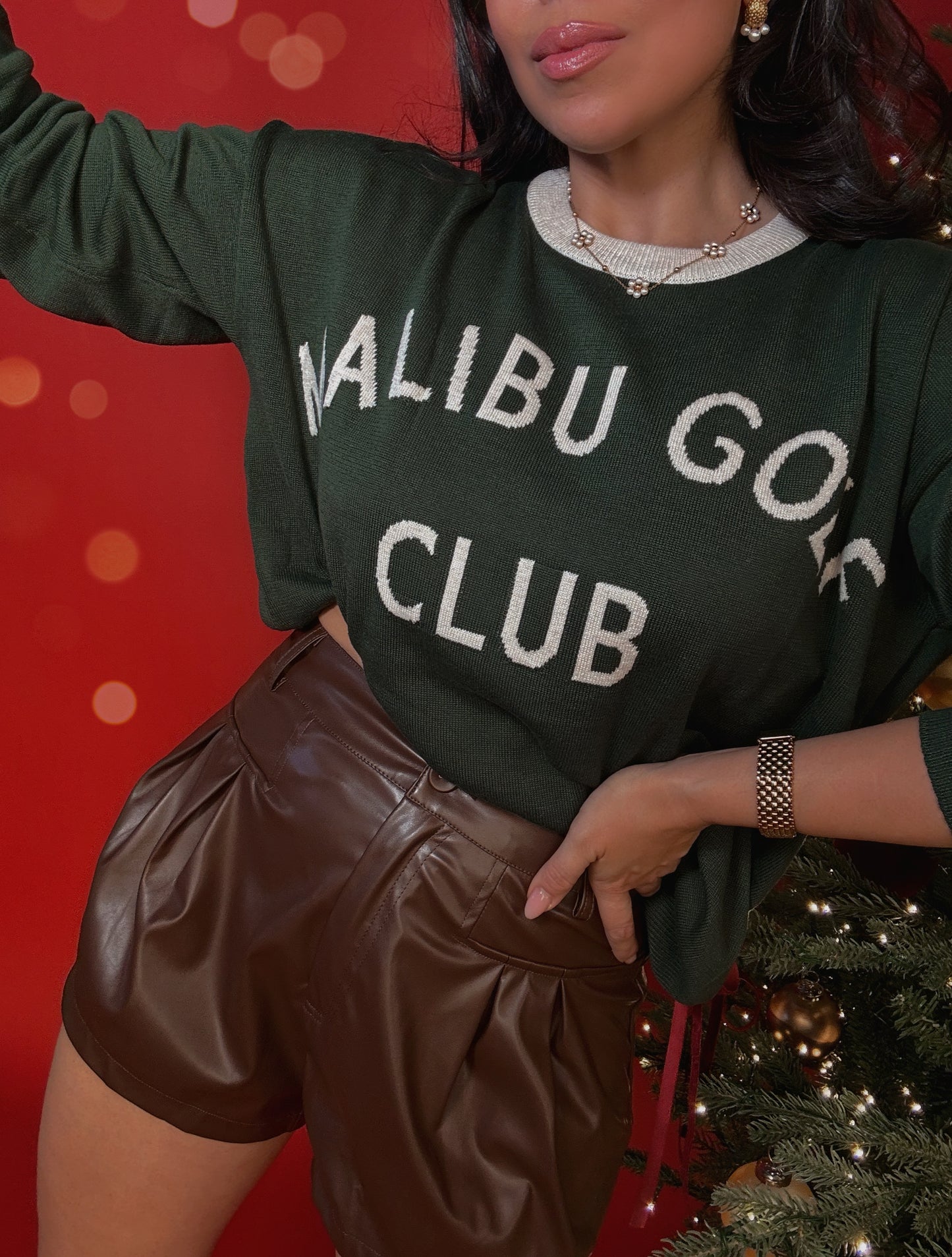 Chocolate Leather Short