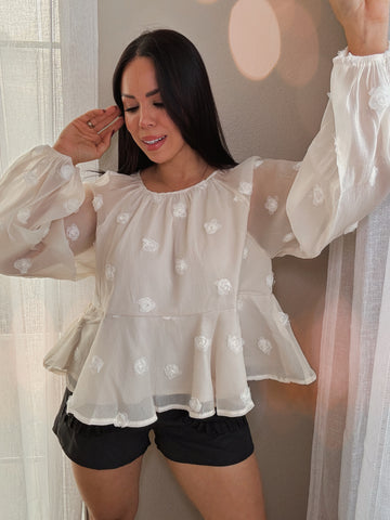 Blaine Mesh Blouse