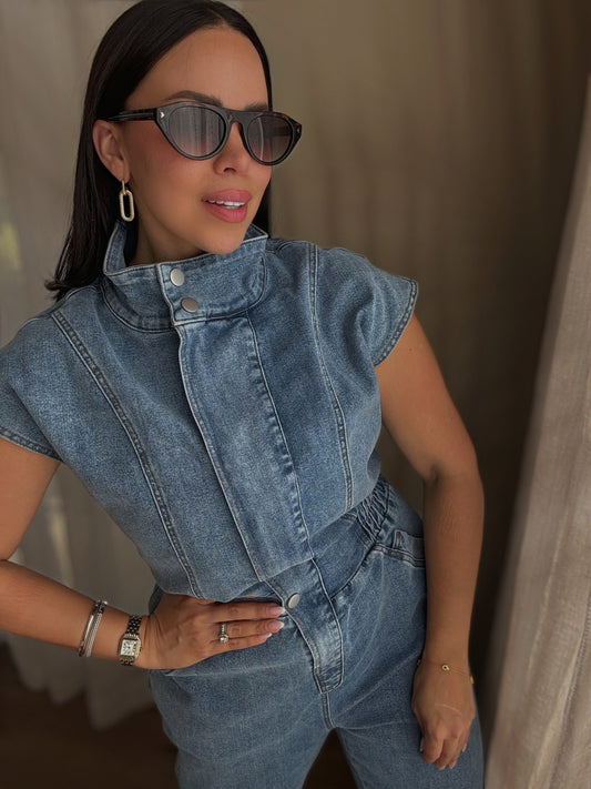 *LAST LARGE* Soho Denim Jumpsuit