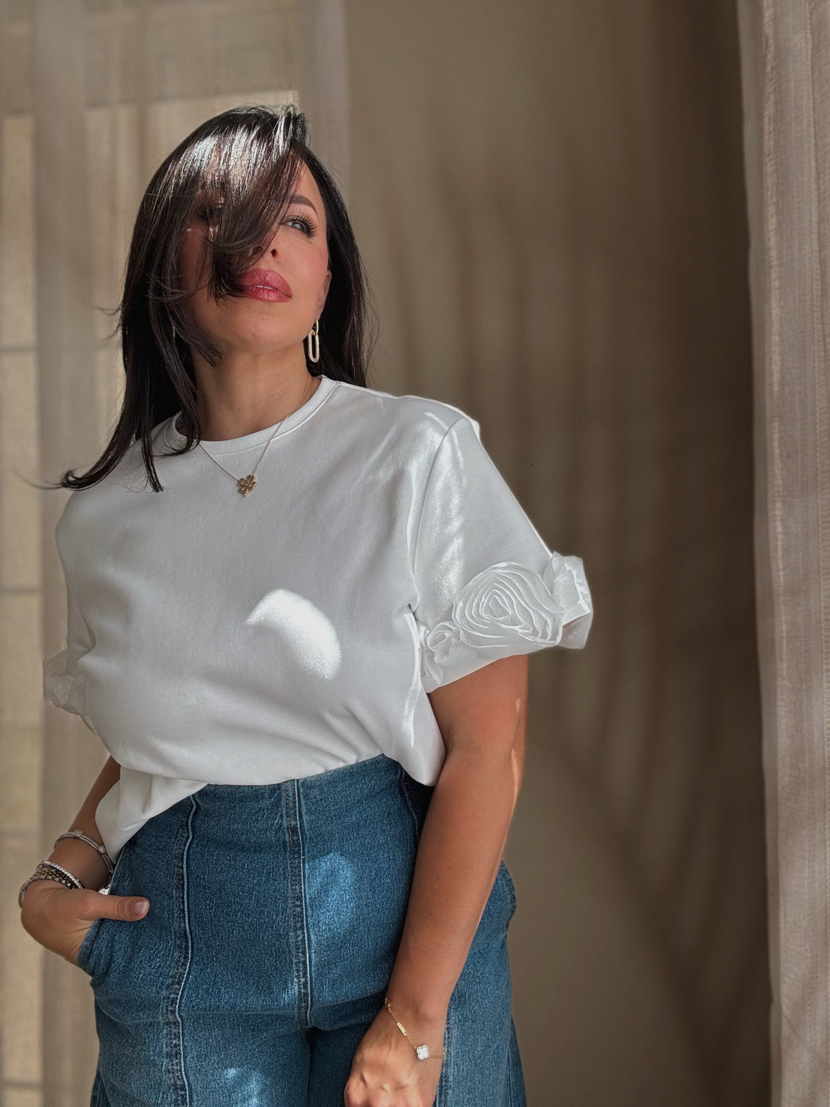 *BACK IN STOCK* Rosette Bloom Top