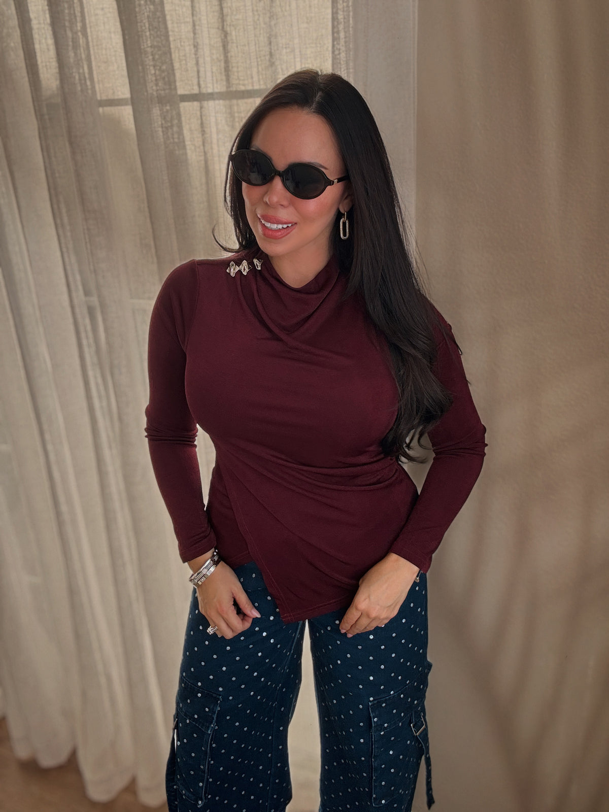 Elodie Draped Top