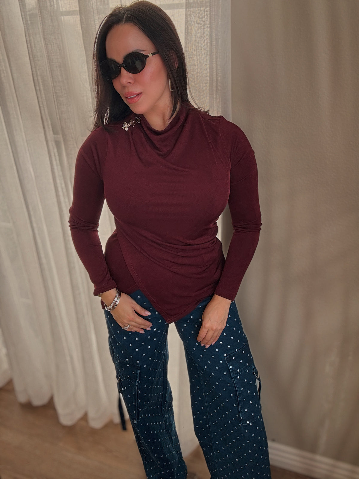 Elodie Draped Top