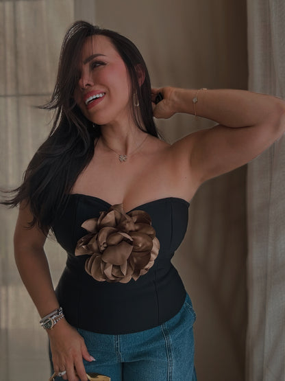 Cocoa Bandage Top