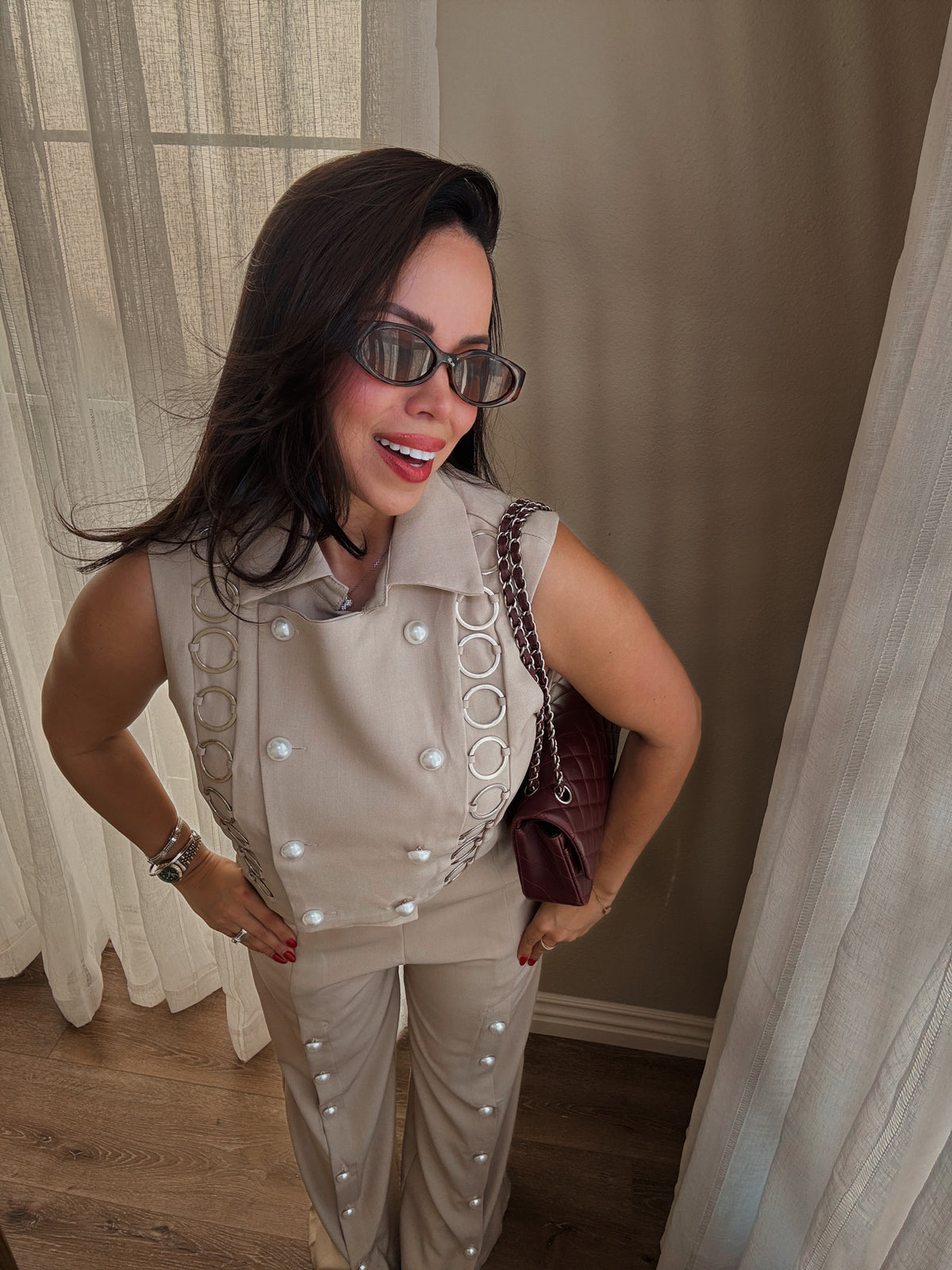 Juliette Pearl Set *Latte*