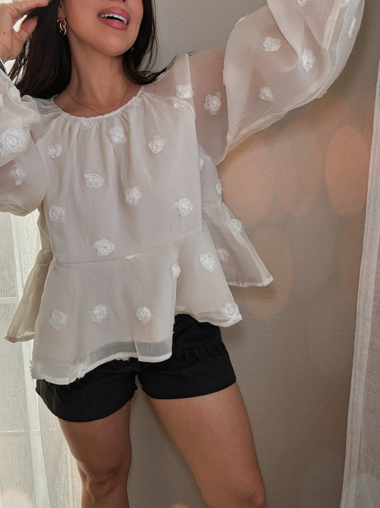 Blaine Mesh Blouse