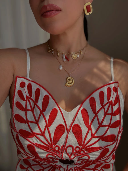 Red Stone Earrings