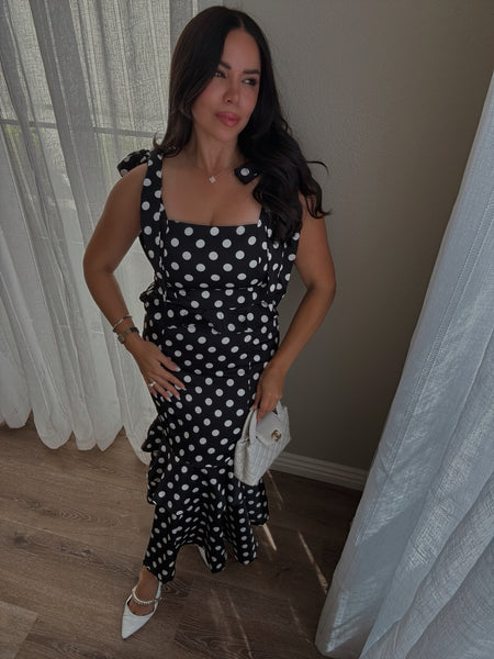 Margot Polka Dot Set *BLACK*