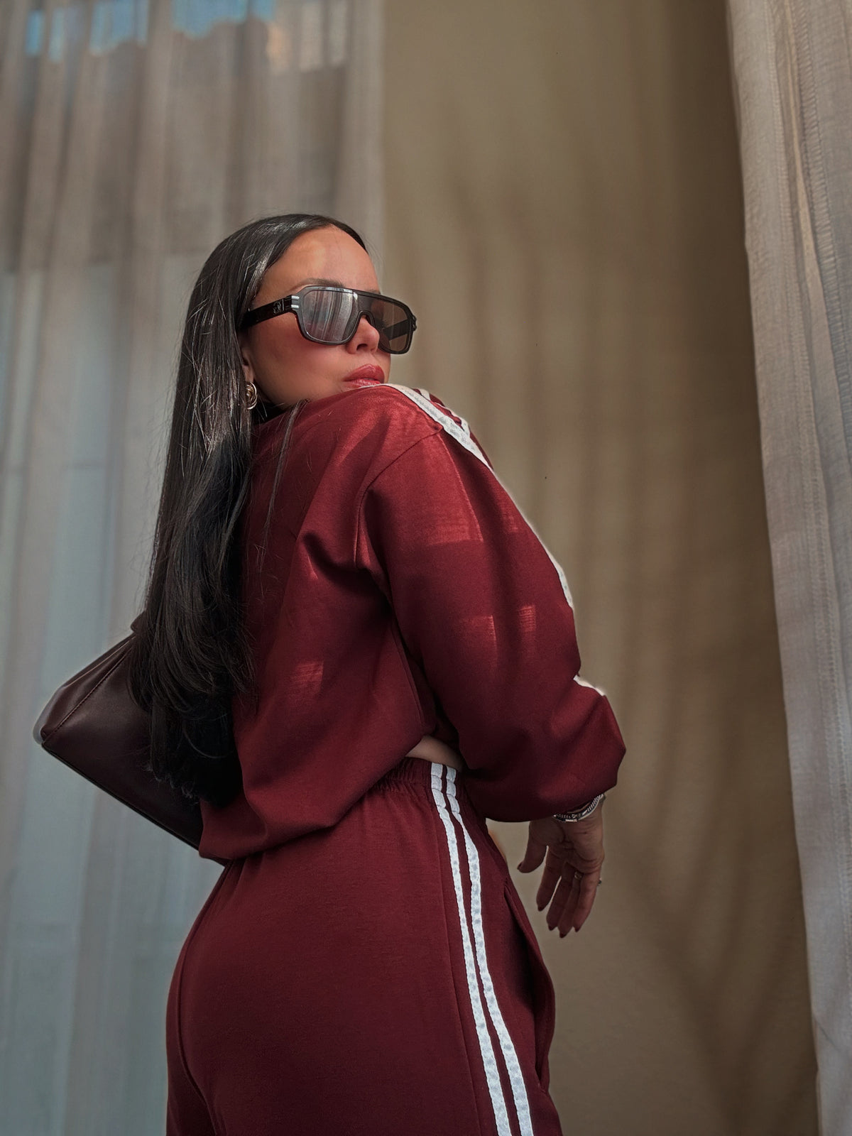 Burgundy Bloom Track Set