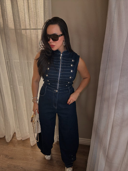 Regent Denim Jumpsuit