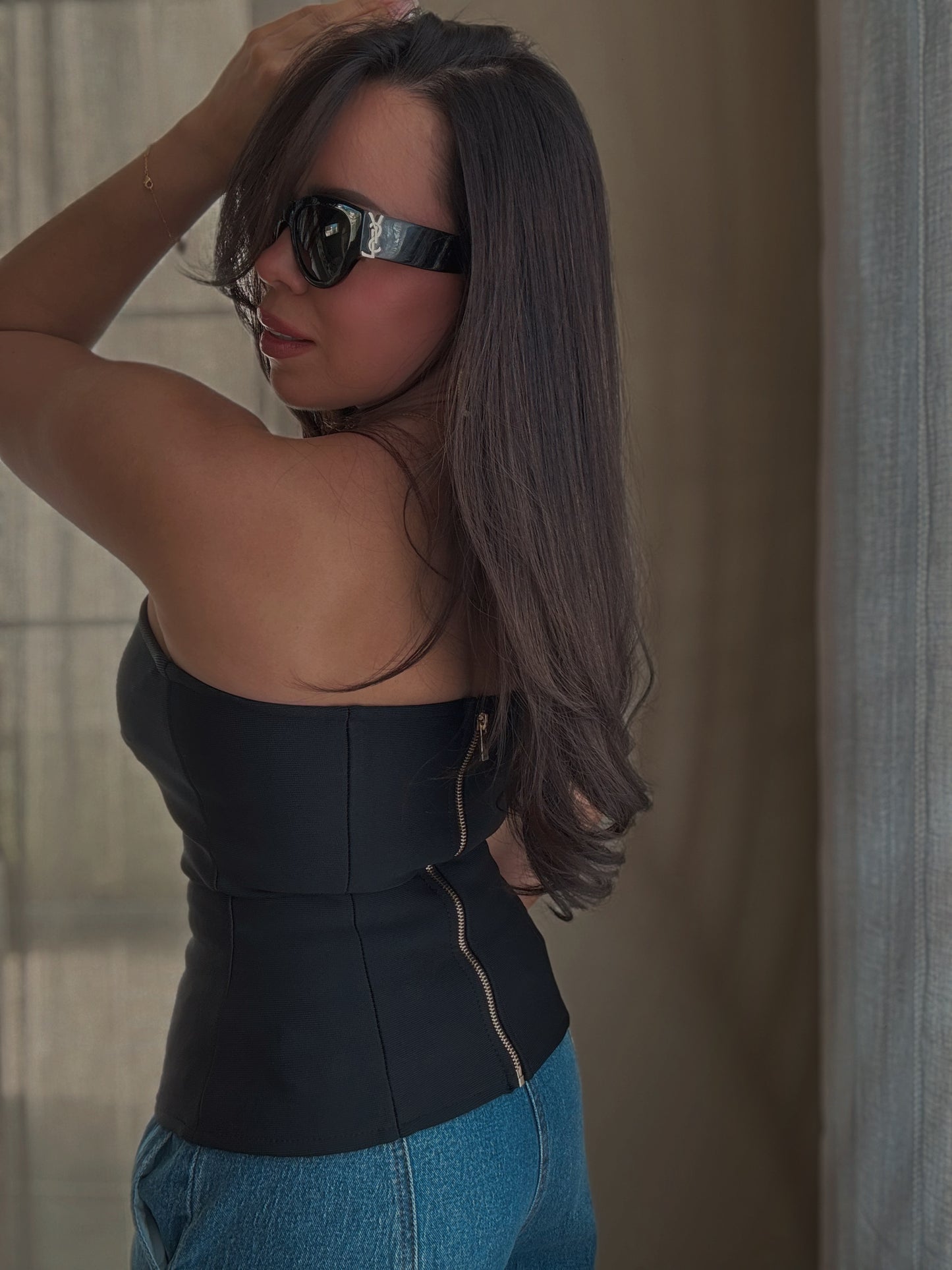 Cocoa Bandage Top