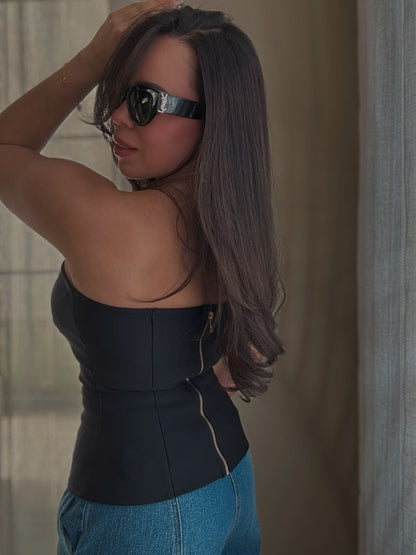 Cocoa Bandage Top
