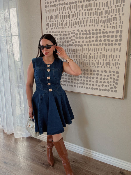 *BACK IN STOCK* Jenna Denim Dress