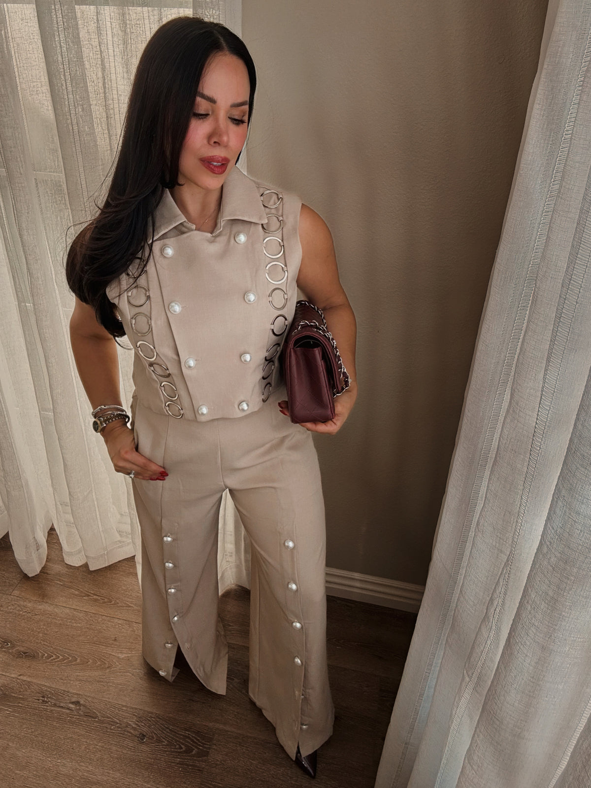 Juliette Pearl Set *Latte*