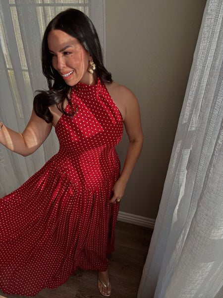 *last Small• Leah Polka Dots Dress