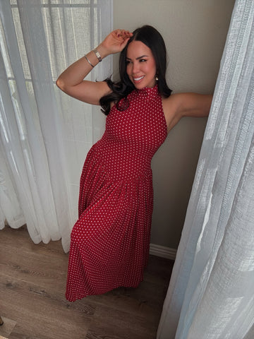 *last Small• Leah Polka Dots Dress