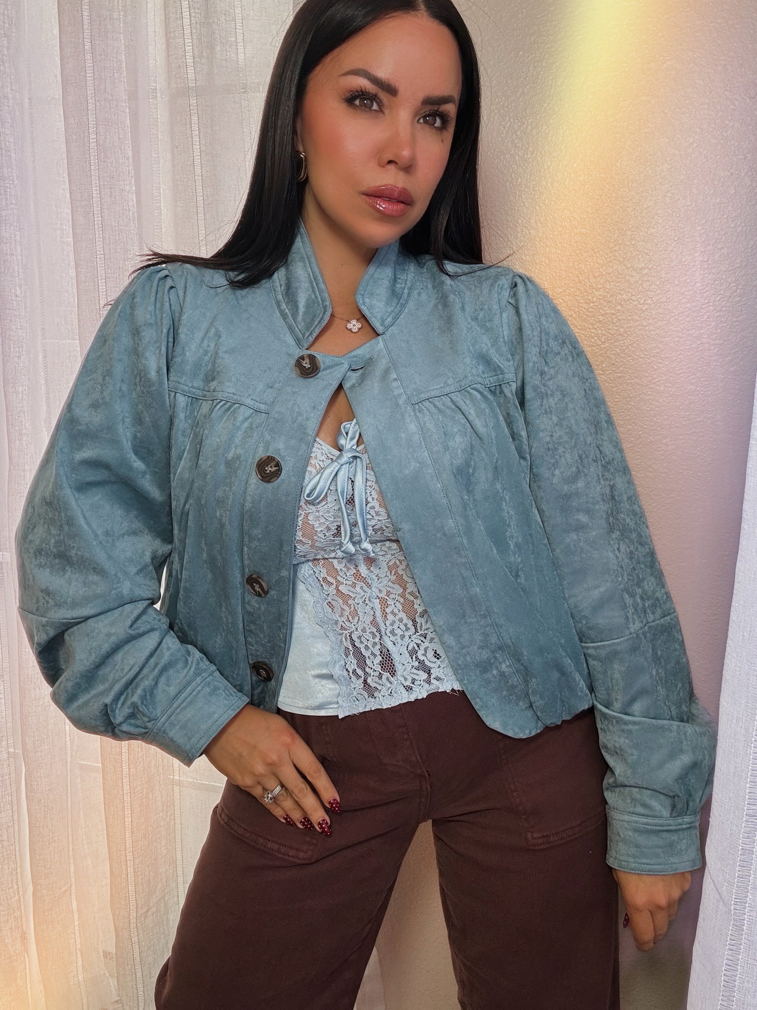 *BACK IN-STOCK* Isabelle Suede Jacket