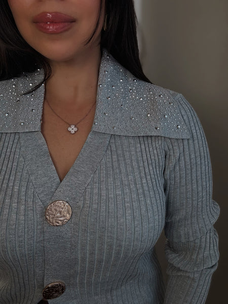 October Cardigan *GREY*