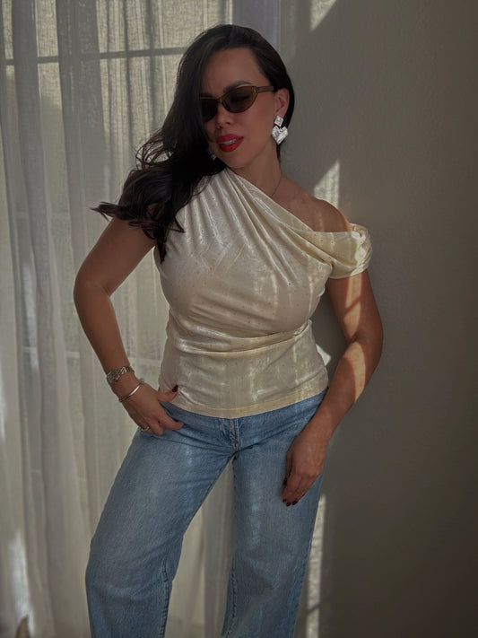 Velvet Asymmetric Top