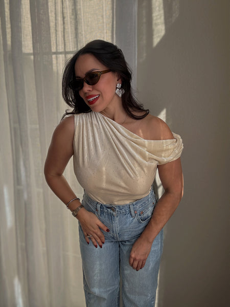 Velvet Asymmetric Top