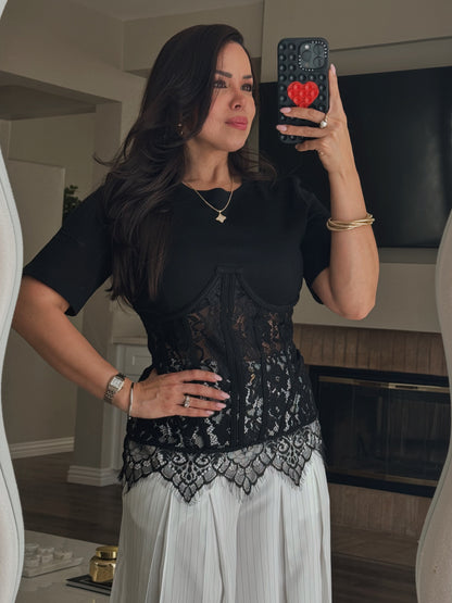 Midnight Lace Top