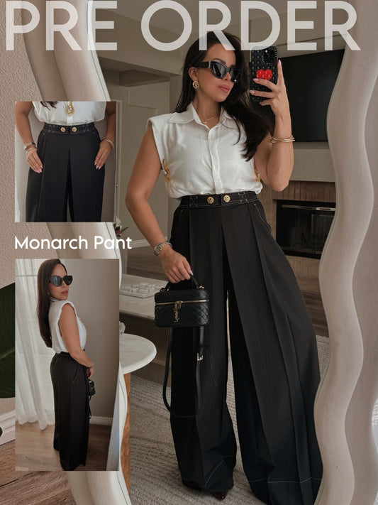 *PRE ORDER* Monarch Wide-Leg Trousers