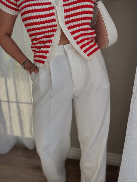 Venetian Top Cardigan *RED*