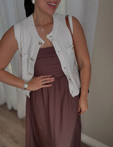Gold Buttons Cardigan
