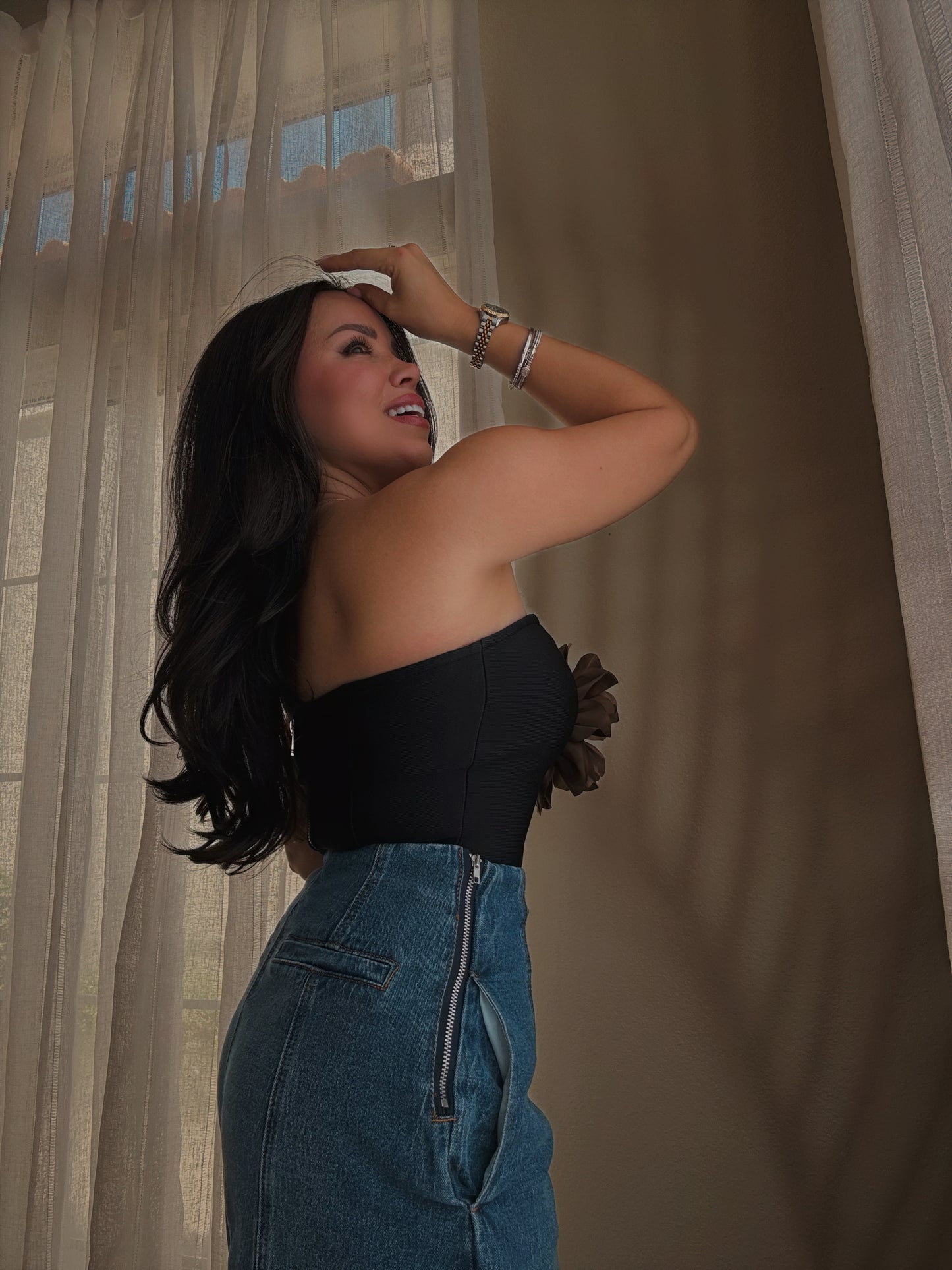 Cocoa Bandage Top