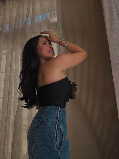 Cocoa Bandage Top
