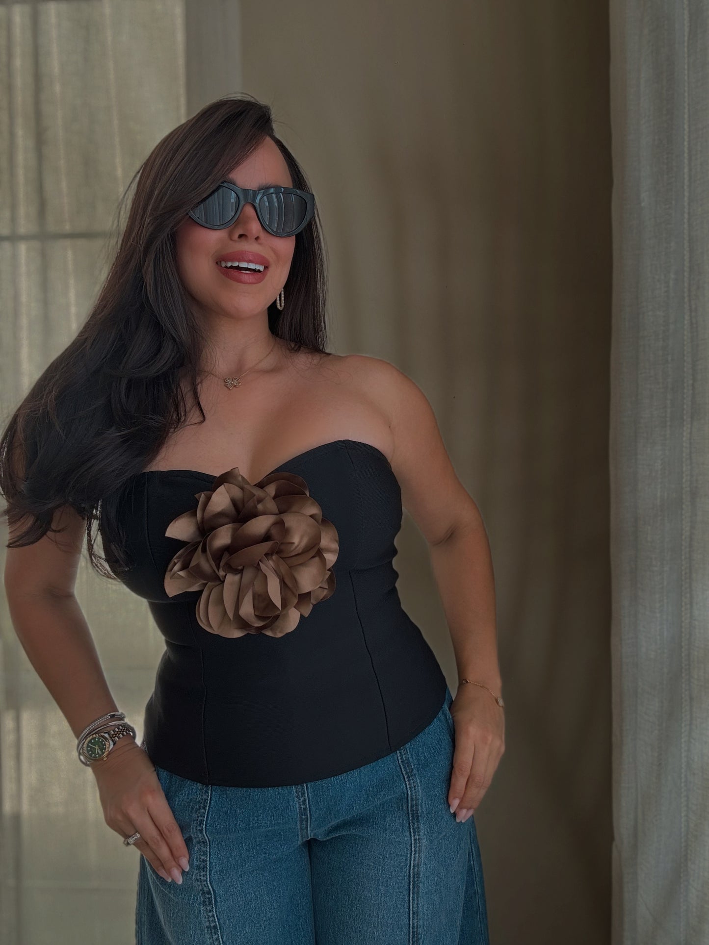 Cocoa Bandage Top
