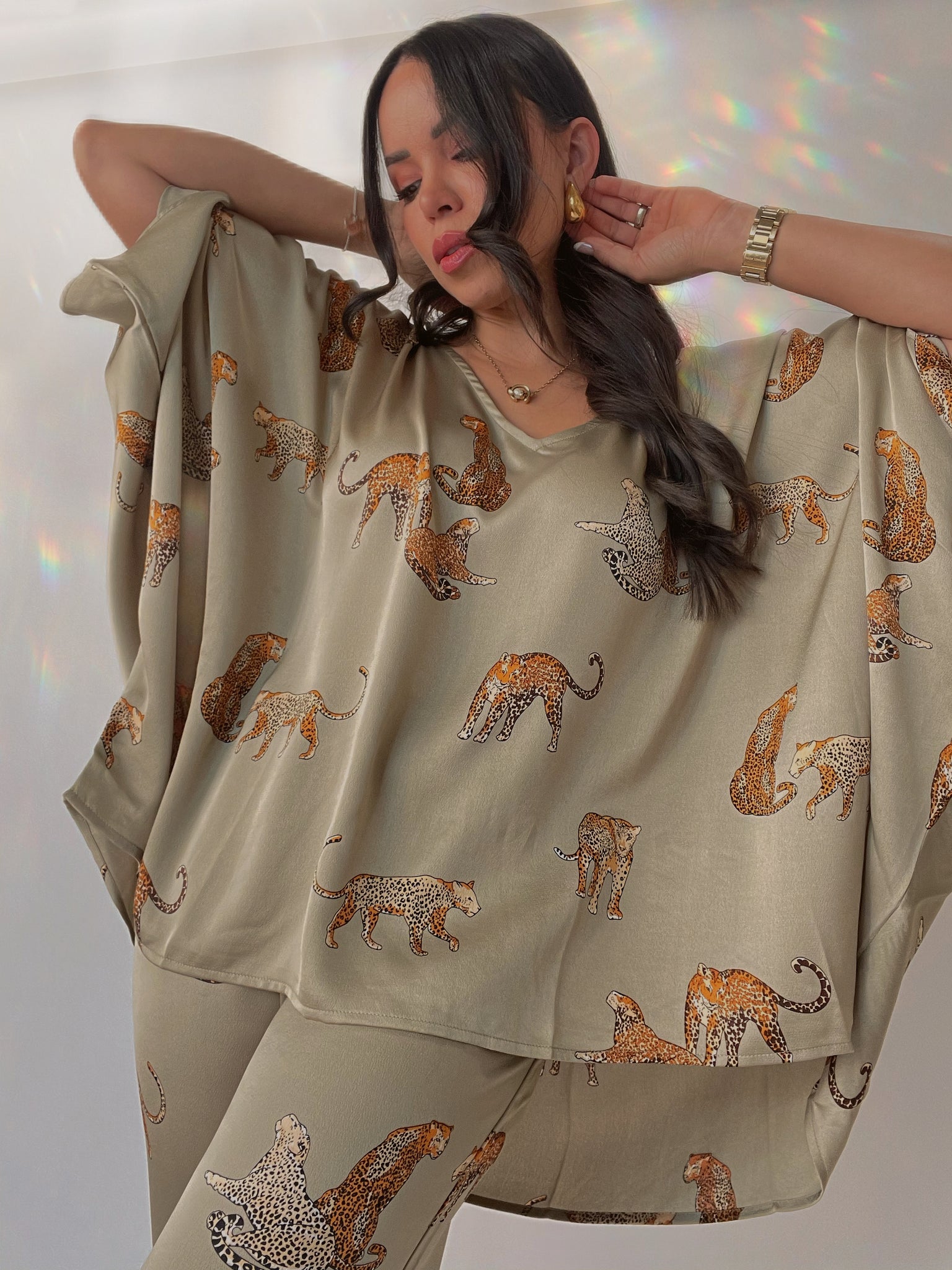 Leopard Tunic Top