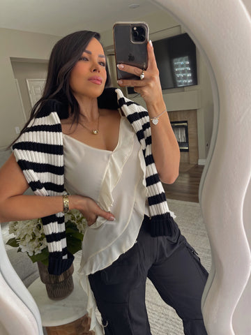 Selena Ruffle Top *Ivory*