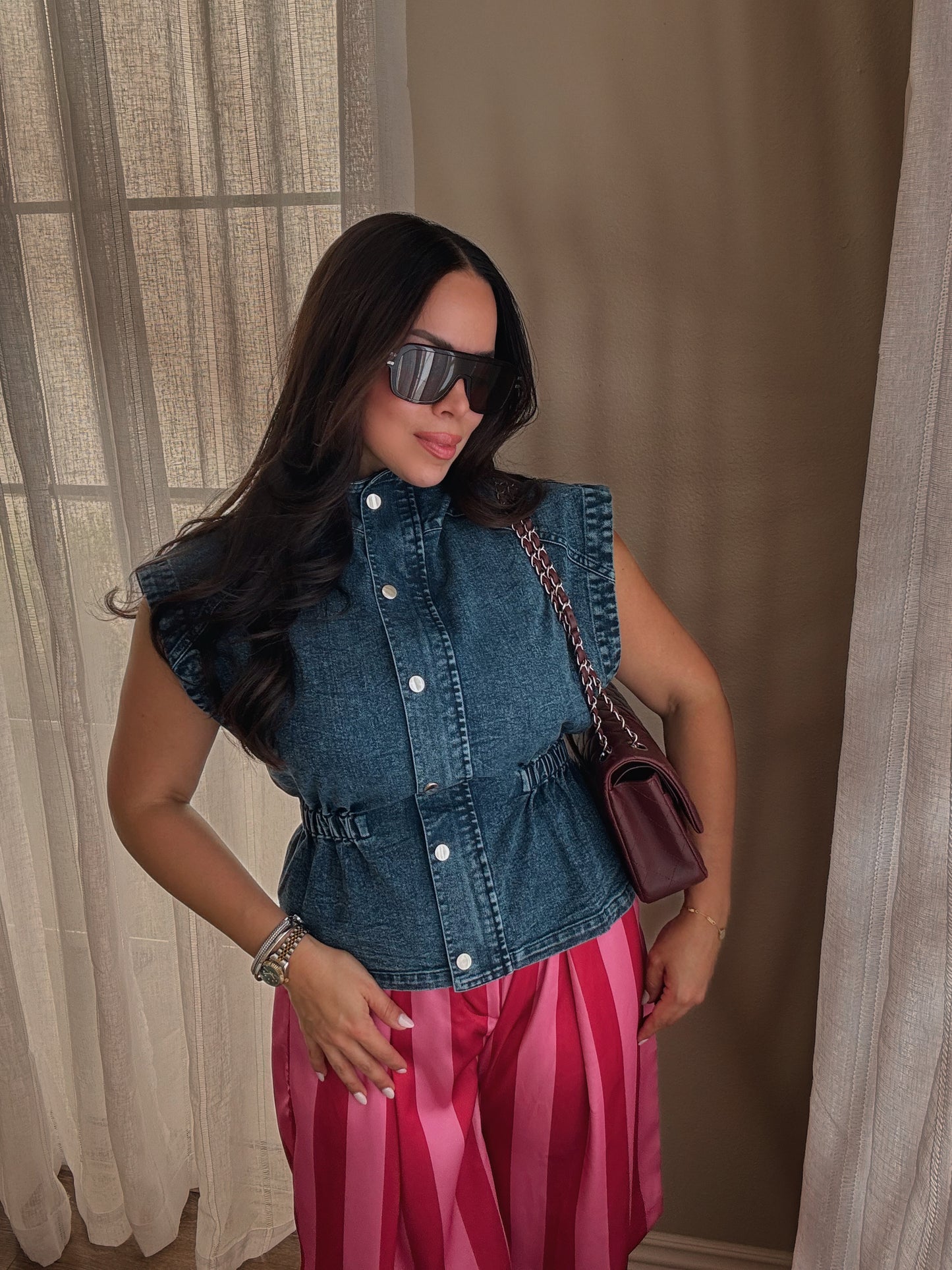 Ilaria Funnel Neck Top