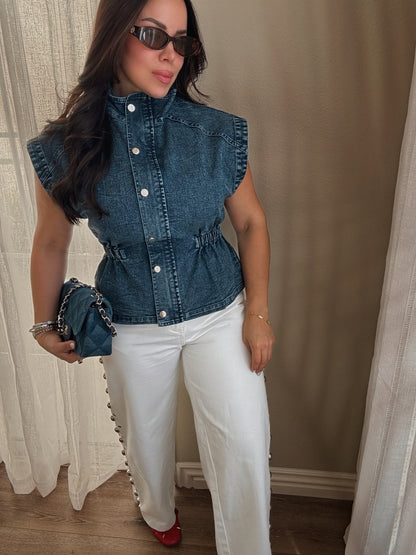 Ilaria Funnel Neck Top